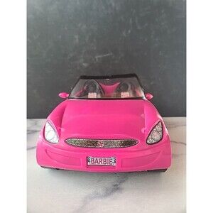 Mattel Barbie Convertible Push Car - Pink/Black (DVX59) USED